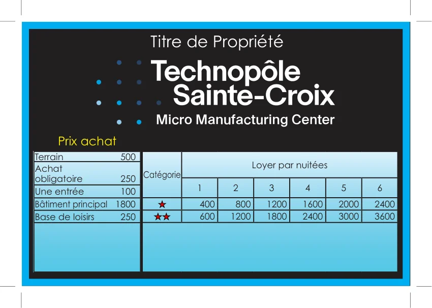 Santa Cruz — Jeu de plateau 9